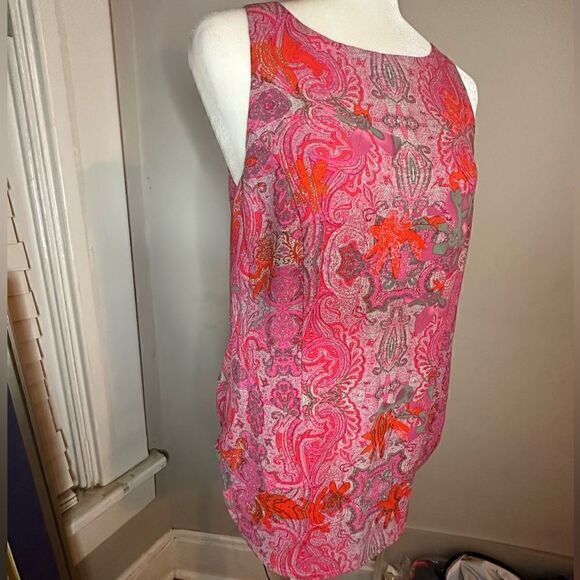 CAbi JUBILEE Tunic Top Paisley Lightweight Shell Size Small - Picture 4 of 11